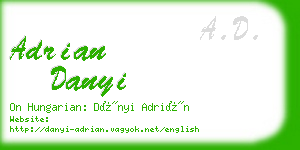 adrian danyi business card
